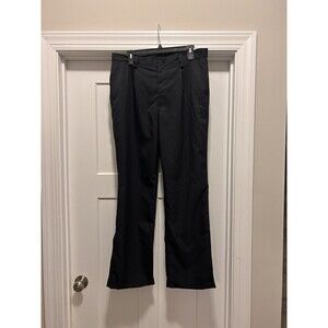 Under Armour Golf Pants Mens Size 34 Reg 31 inseam Black Pleated Front Pockets